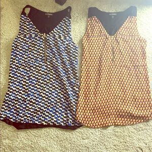Lot of 2 Express XS dress tank tops. (J1)